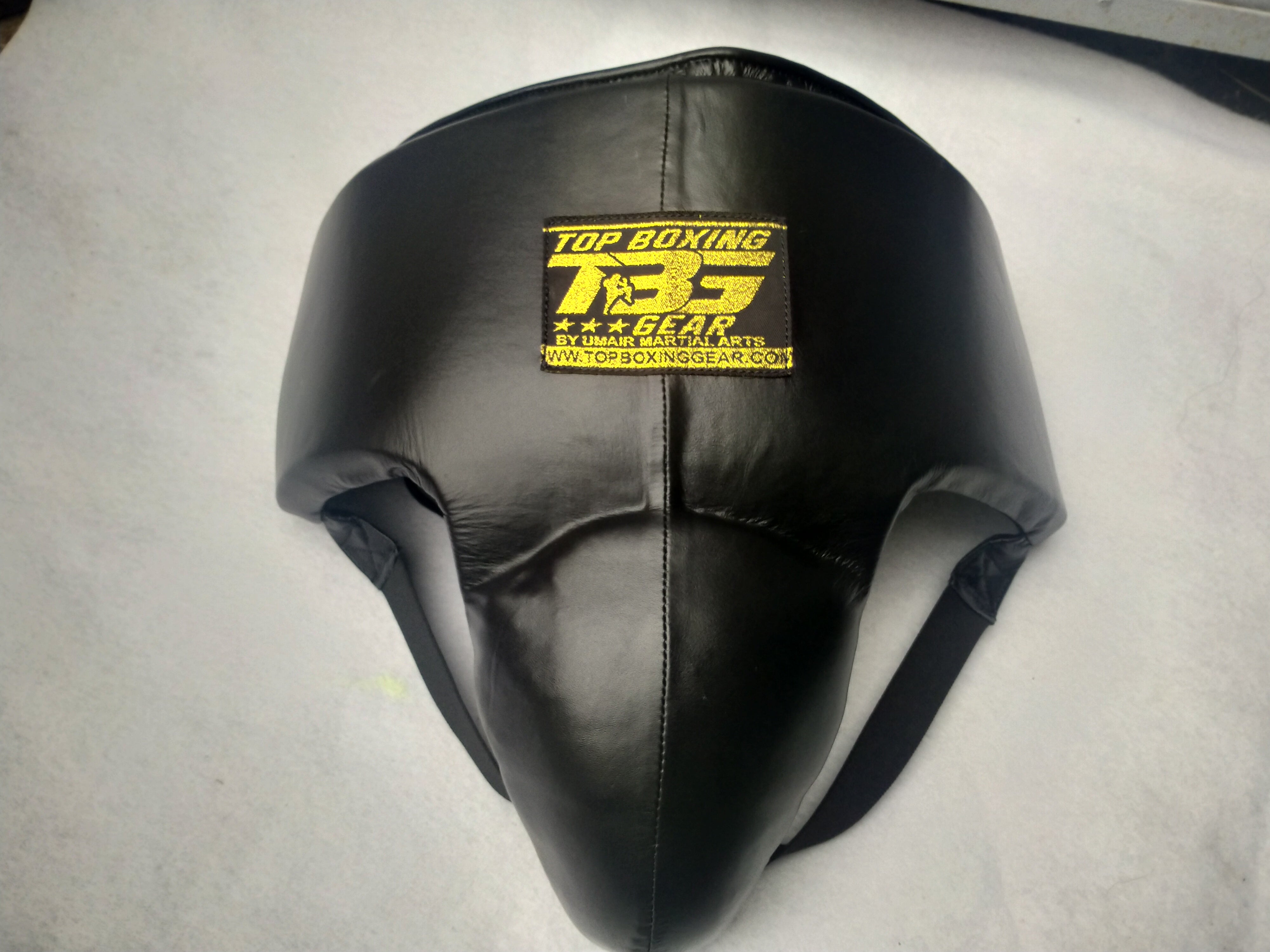 TOP FIGHTER ABDOMINAL GUARD-LEATHER