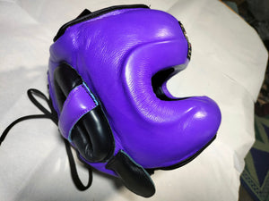 Top Boxing Completion -Leather Nose Bar Head Gear