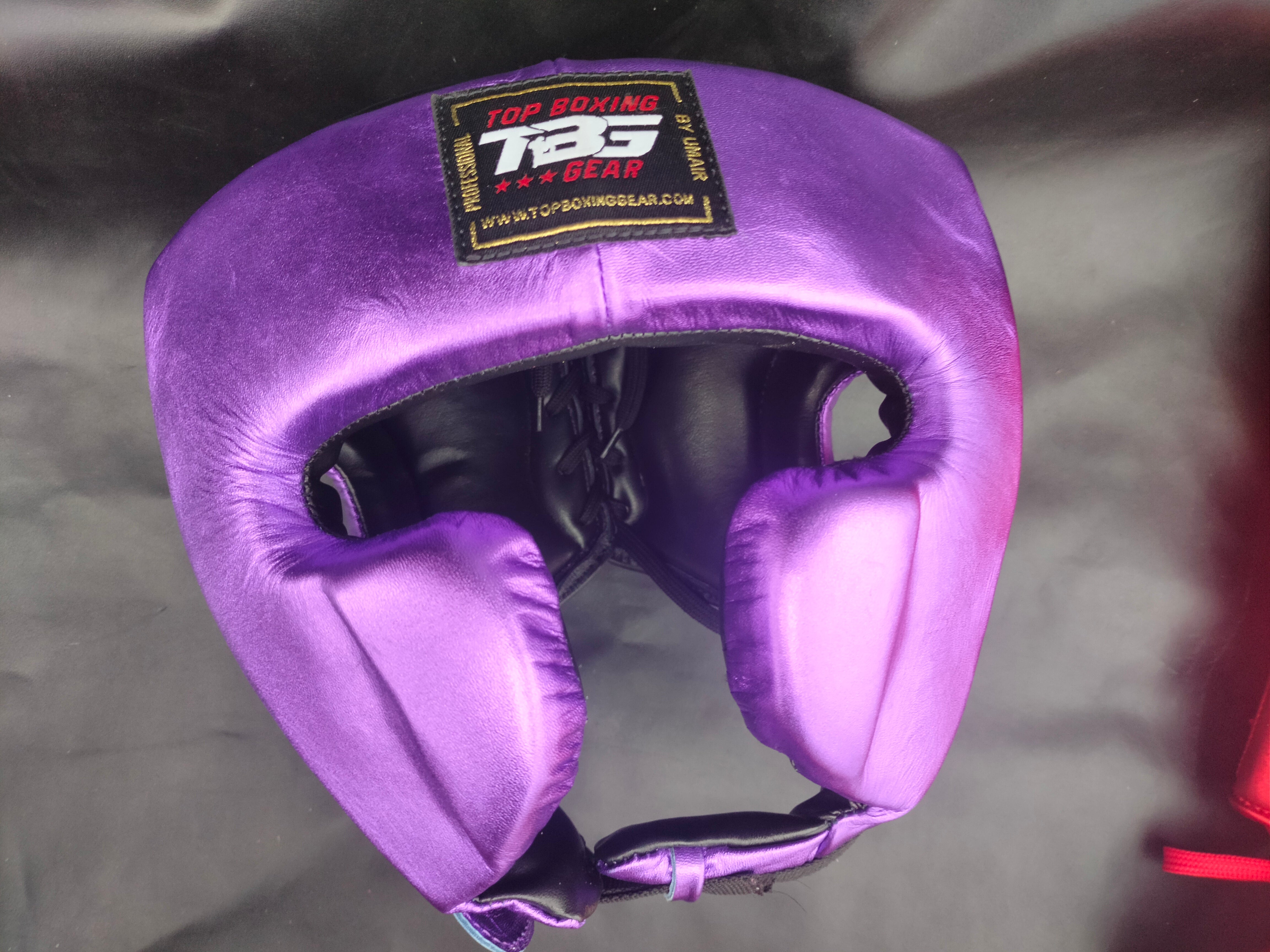 Top Boxing Head Gear -Leather